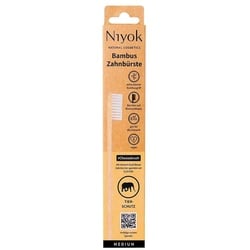 Niyok Bambus Zahnbürste medium - Tierschutz 