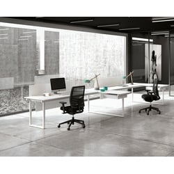 Schreibtisch mit zwei Arbeitsplätzen La7 - Effektives Teamwork