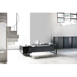 Schreibtisch mit integriertem Sideboard La7 - Arbeitsplatz perfekt organisiert