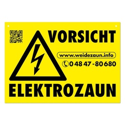 Warnschild VORSICHT ELEKTROZAUN