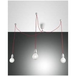 Fabas Luce Blog Pendelleuchte E27 3X60W Metall Weiss