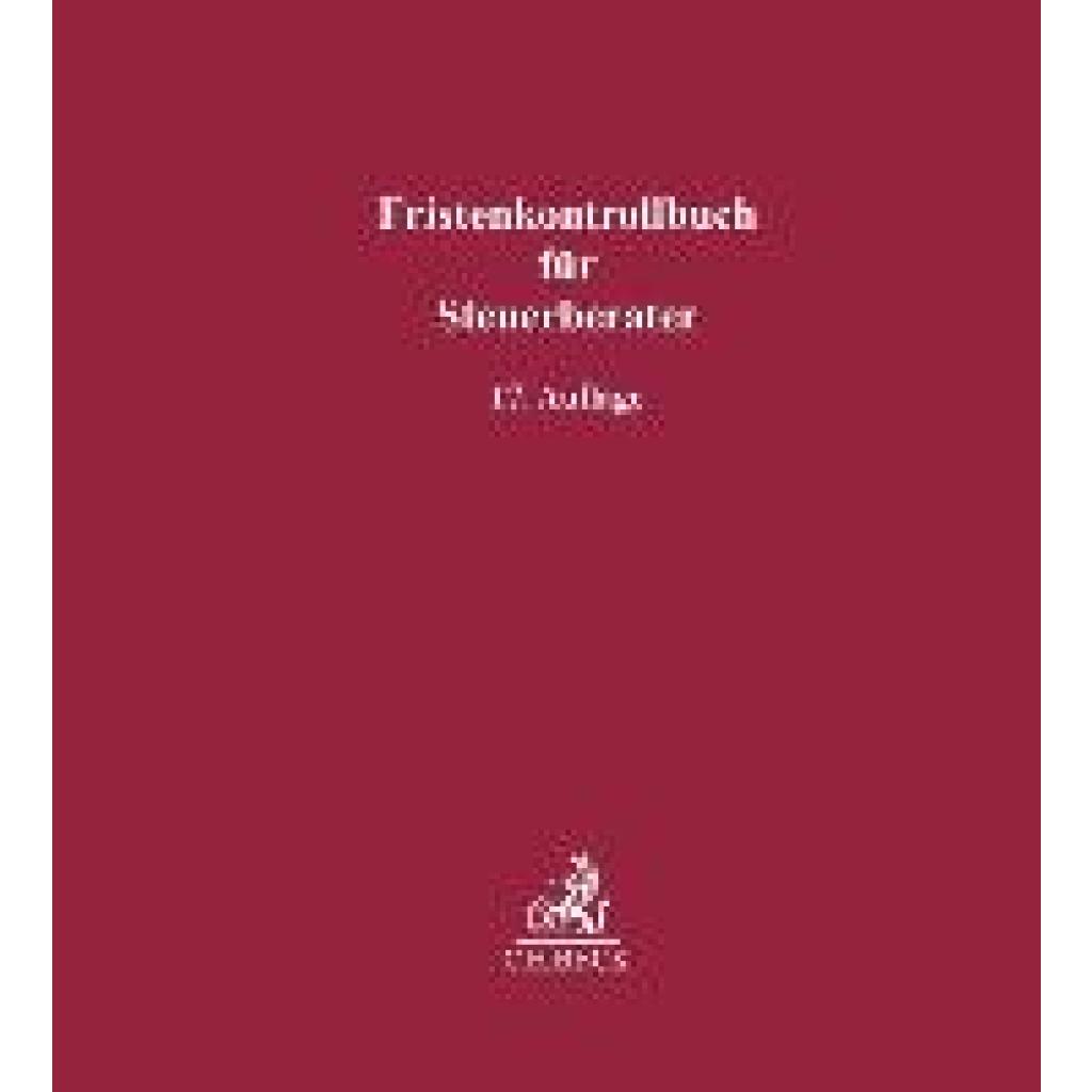 Fristenkontrollbuch für Steuerberater