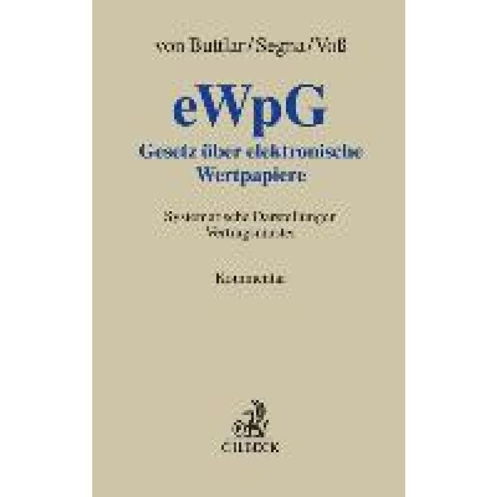 Gesetz über elektronische Wertpapiere - eWpG