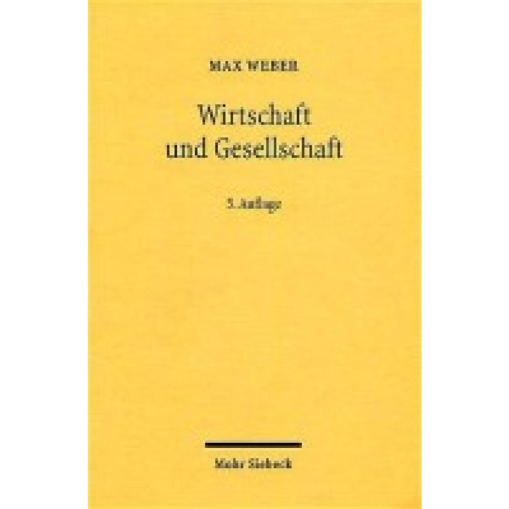Wirtschaft und Gesellschaft (Weber, Max)
