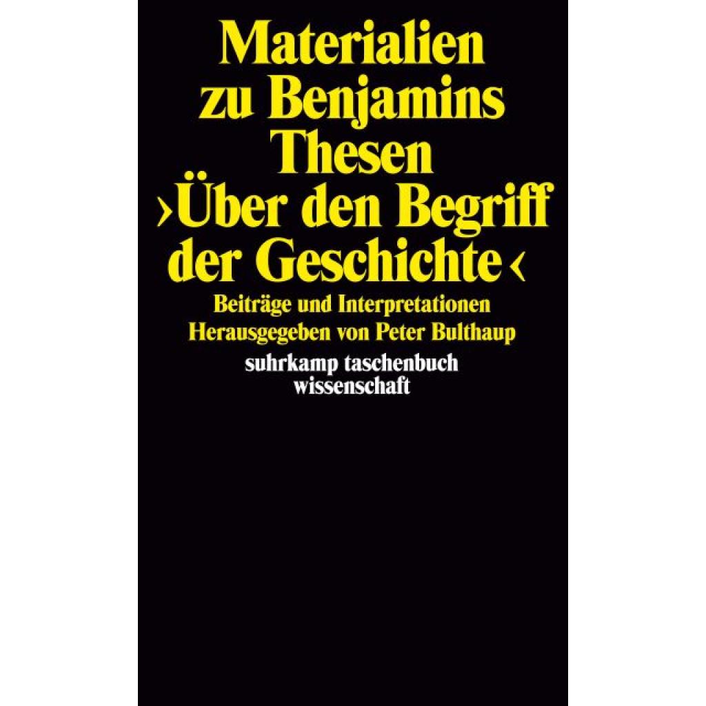Materialien zu Benjamins Thesen >Über den Begriff der Geschichte<