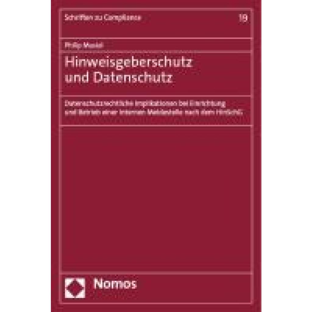 Hinweisgeberschutz und Datenschutz (Musiol, Philip)